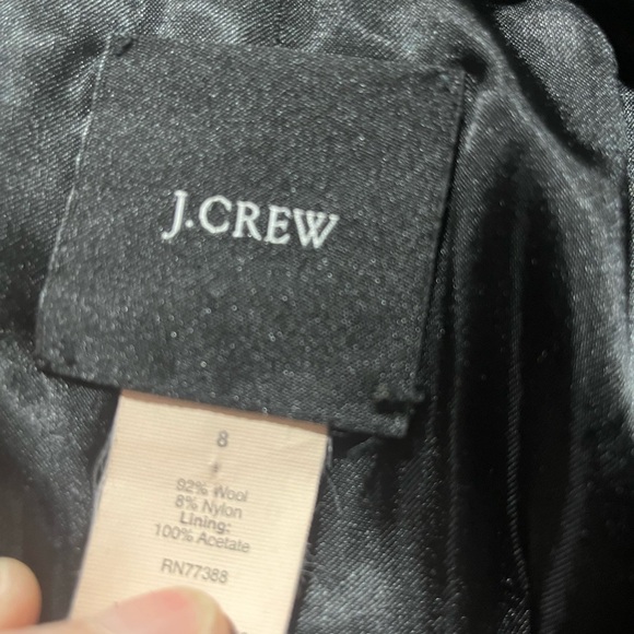 J. Crew Classic Black Trench Coat - Picture 6 of 6